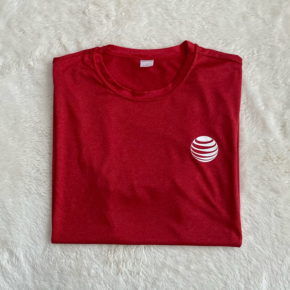 Men’s AT&T Performance T-Shirt, Red, Size Large
